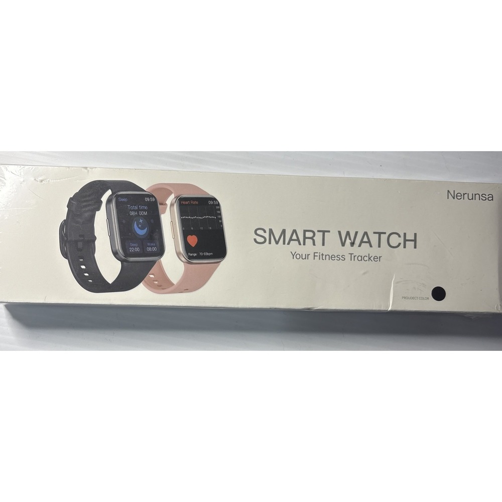 Smart Watch Fitness, Sleep, Heart Rate Tracker - Black